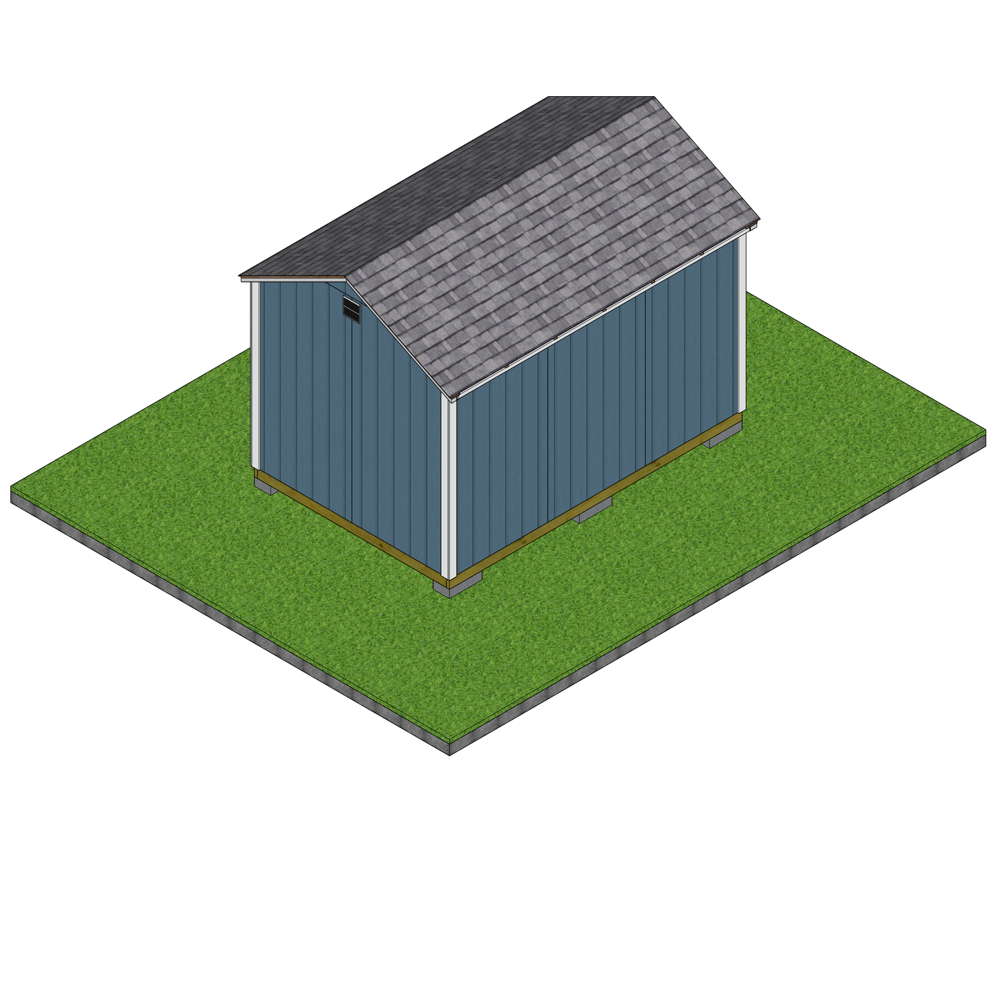 8×12 Classic Shed (Short Walls) SketchUp Files