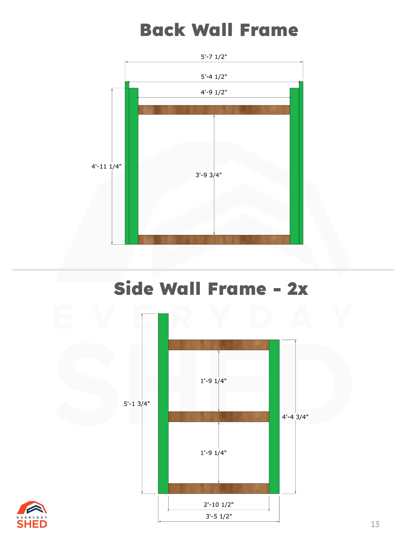 4x6 Lean-to Shed Build Plans
