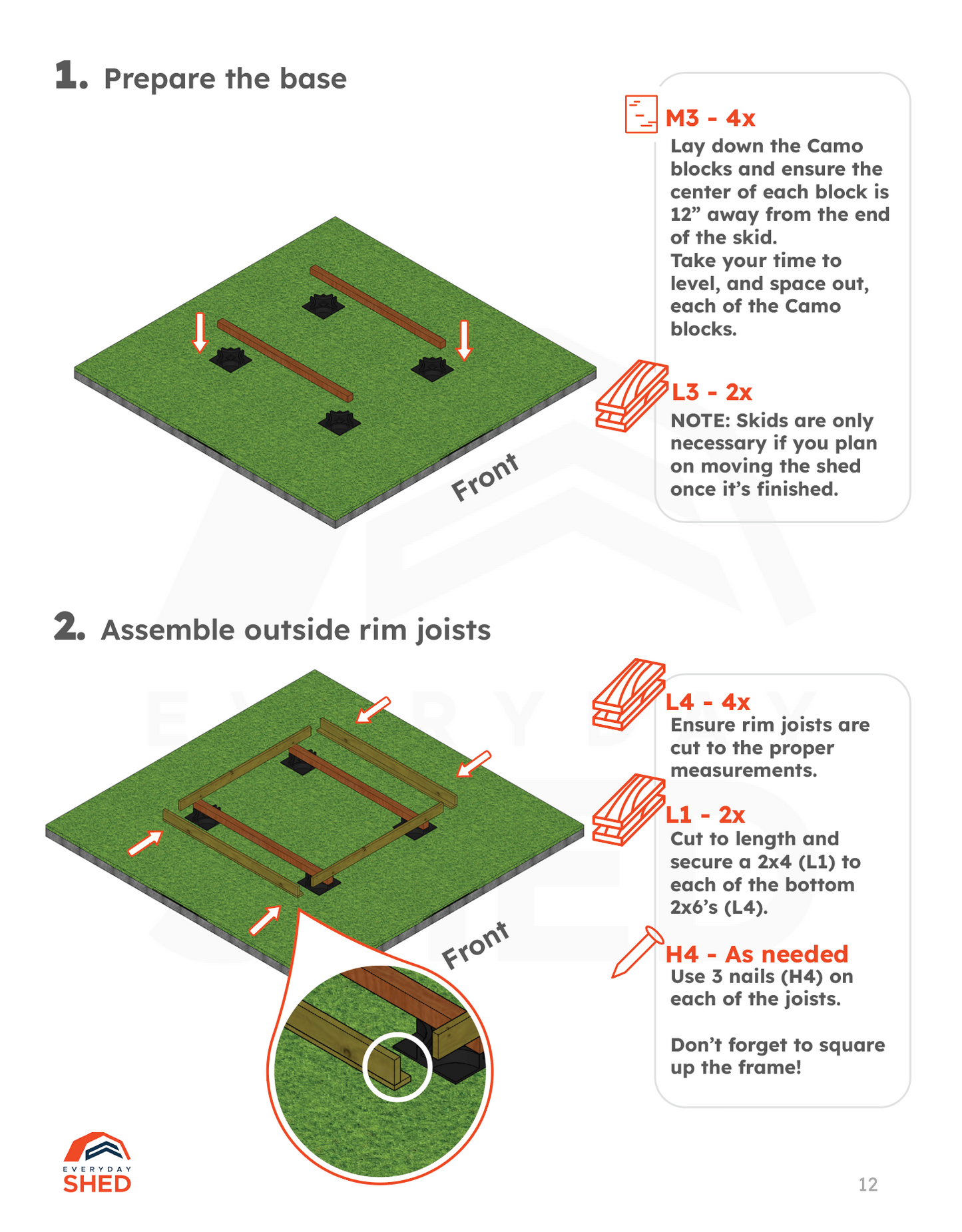 8x8 Lean-to Shed Build Plans