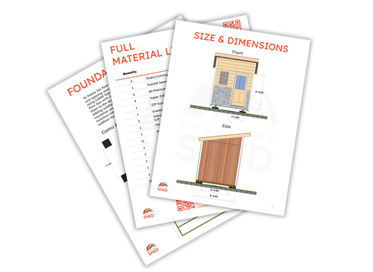 FREE 8x8 Lean-to Shed Build Plans