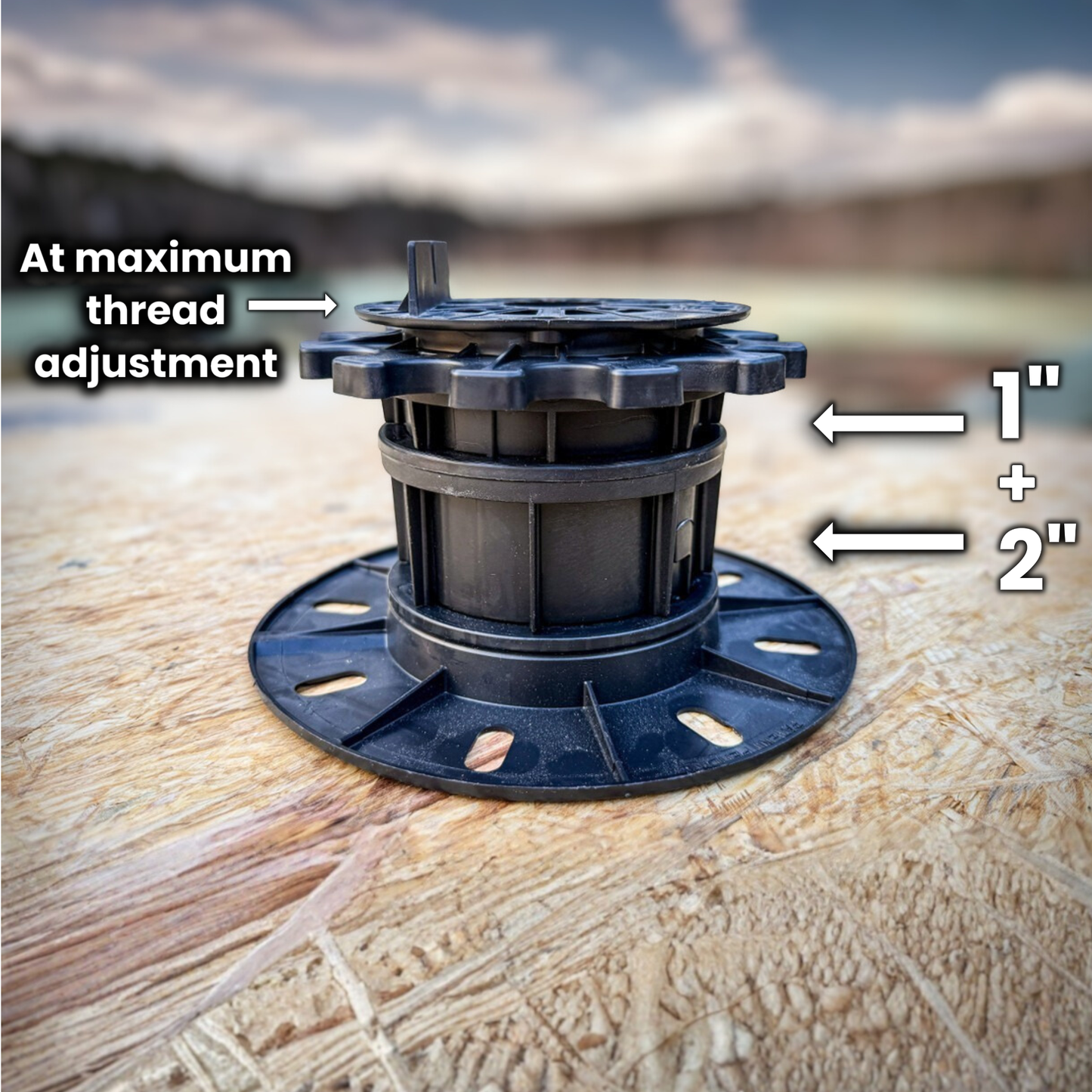 Adjustable Joist Support Pedestal (10-Pack)
