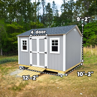 10x12 - Double Doors & Dual Windows | Build Plan