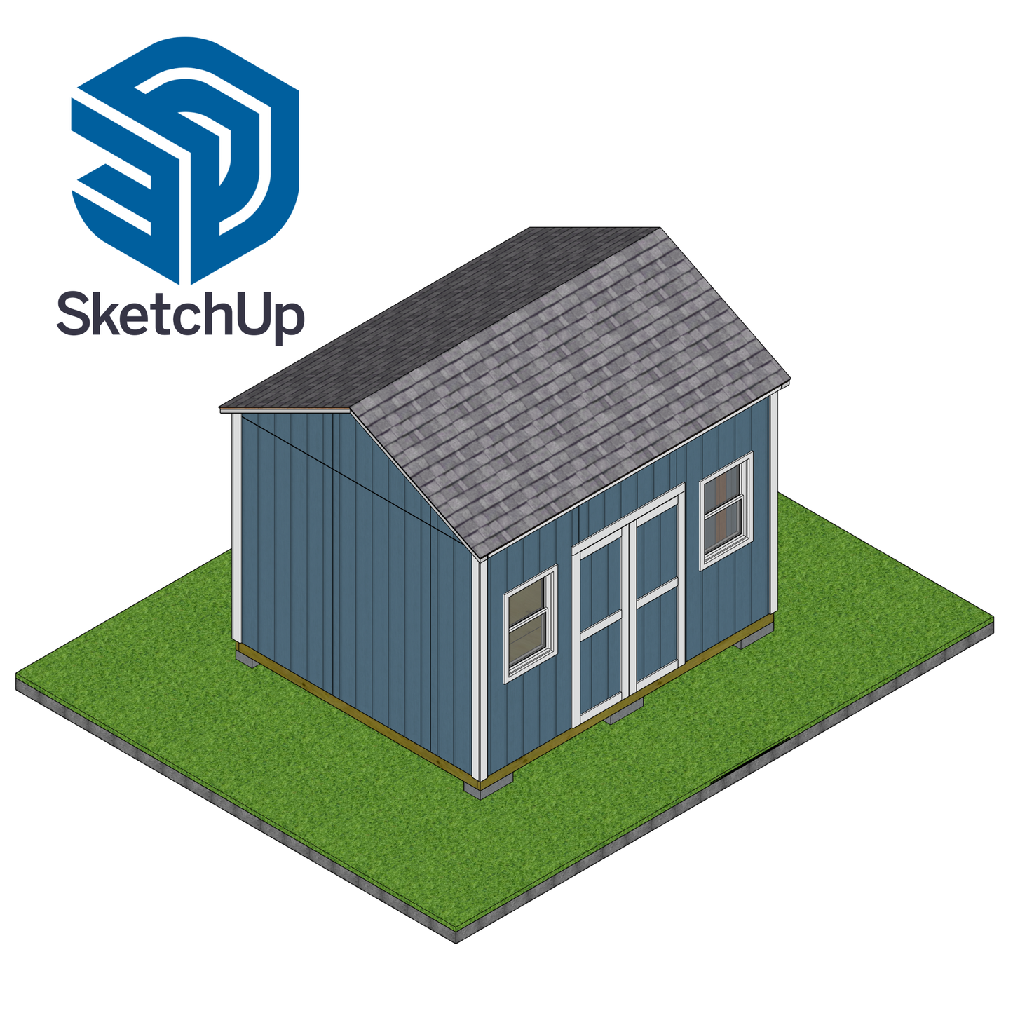 Classic 10x12 Shed SketchUp File