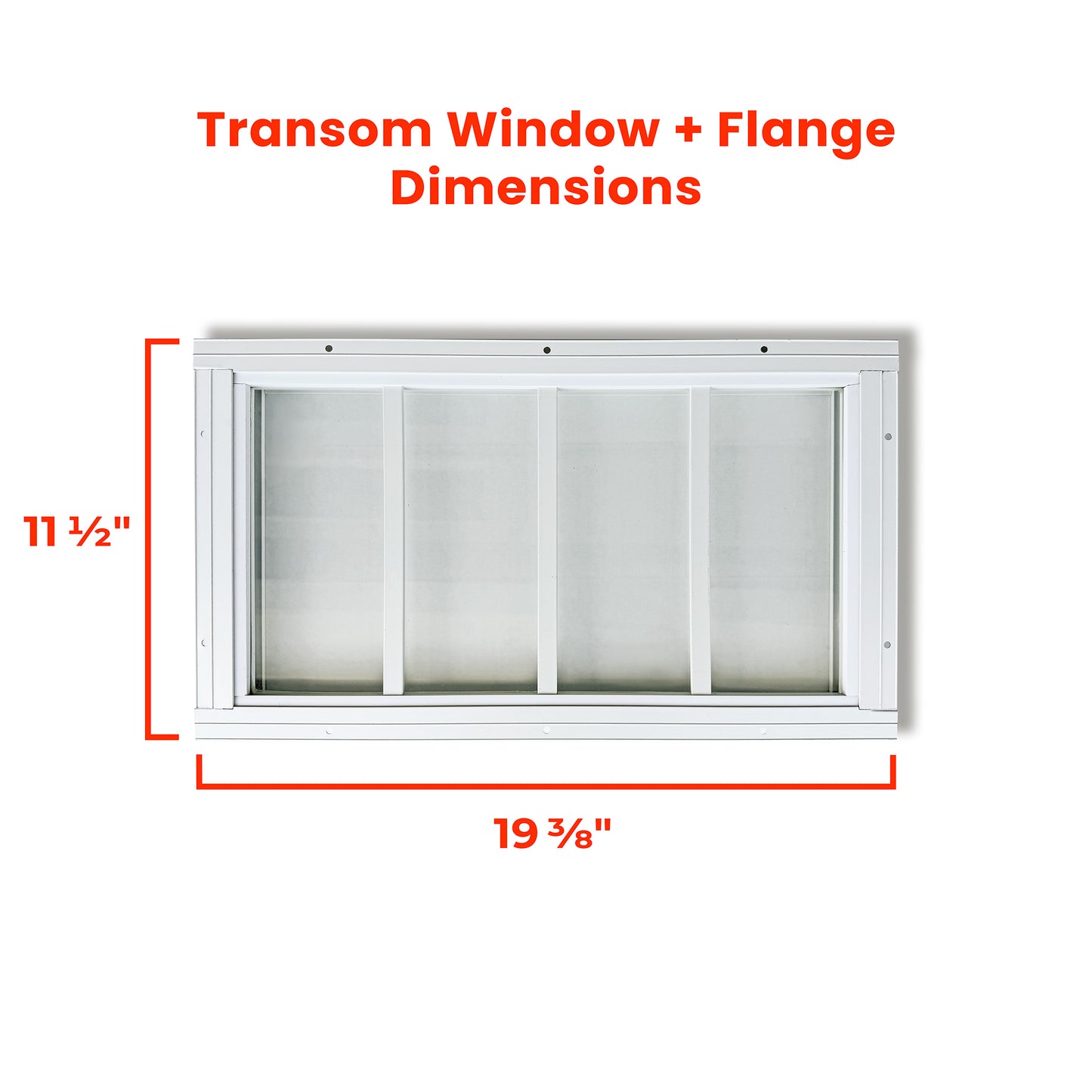 10"x 18" Transom Shed Window (2-Pack)