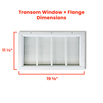 10"x 18" Transom Shed Window (2-Pack)