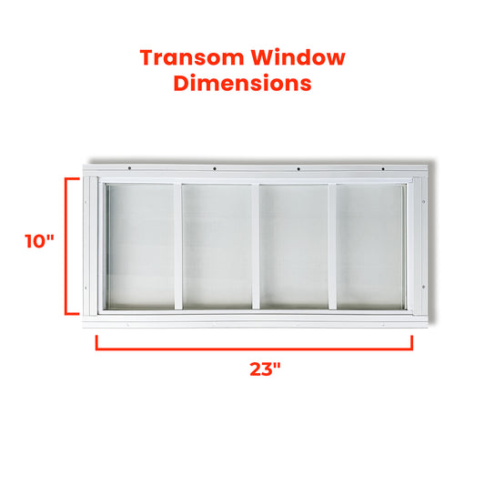 10"x 23" Transom Shed Window (2-Pack)