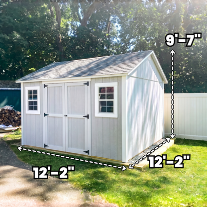 12x12 - Double Doors & Dual Windows | Build Plan