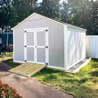 12x12 Gable Shed Build Plan | Double Doors on Gable End