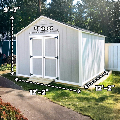 12x12 - Double Doors | Build Plan