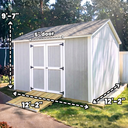 12x12 Gable - Double Doors | Build Plan