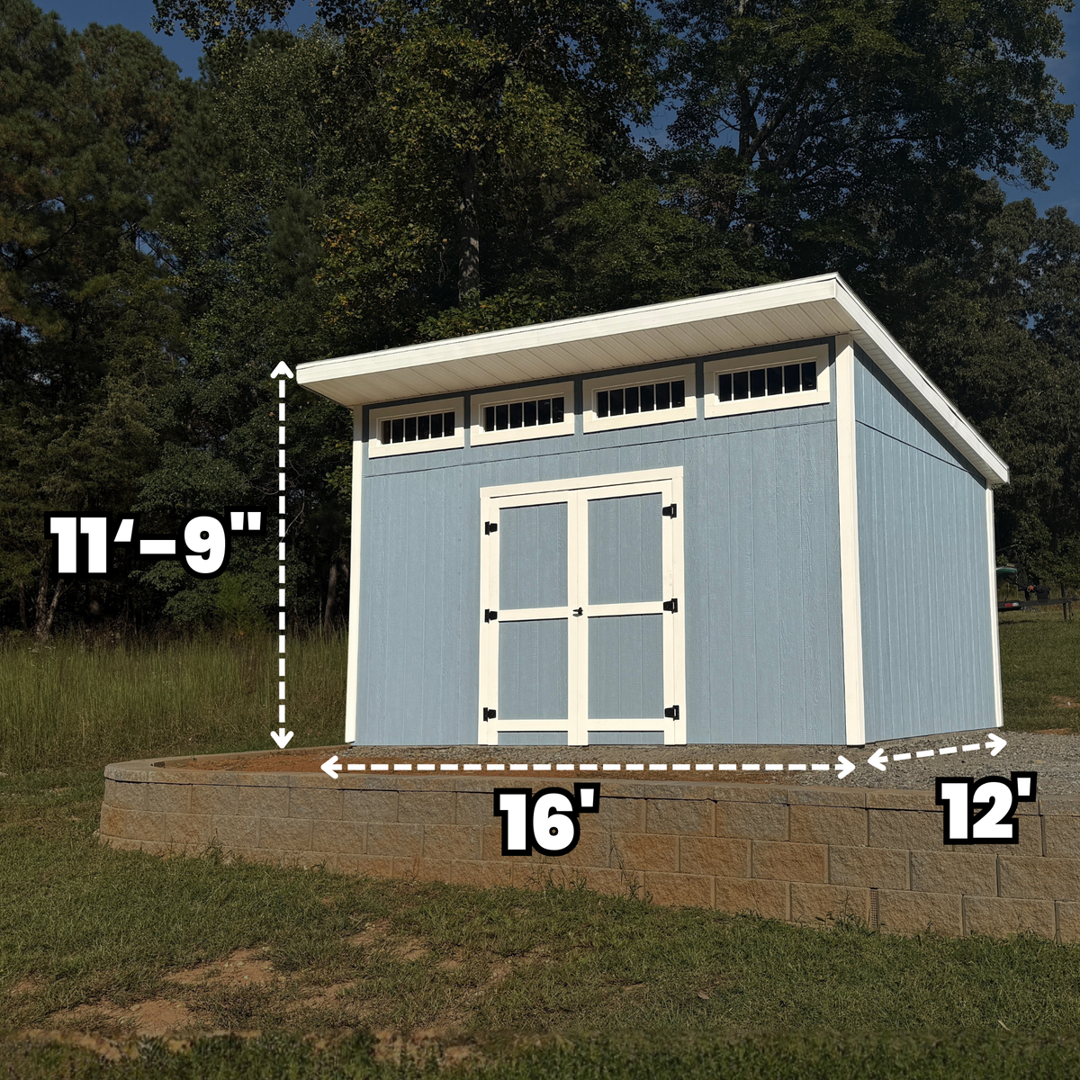 12x16 Lean-to Shed Build Plans – Everyday Shed