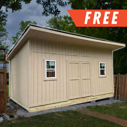 FREE 12x20 Lean-to Shed Build Plans