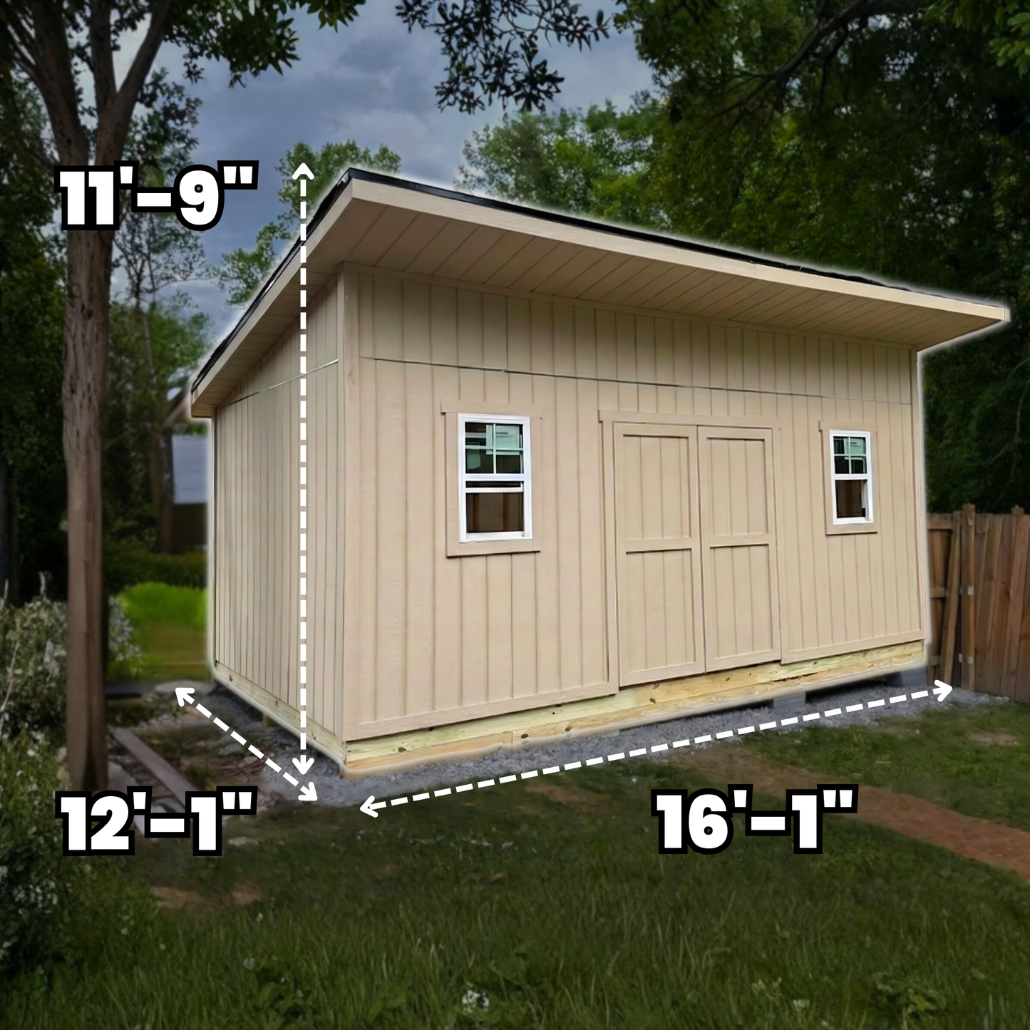 FREE 12x20 Lean-to Shed Build Plans