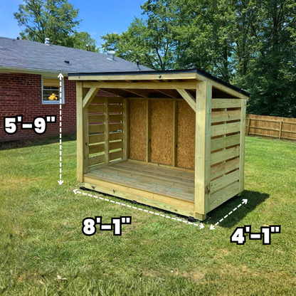 4x8 Firewood Shed Build Plans
