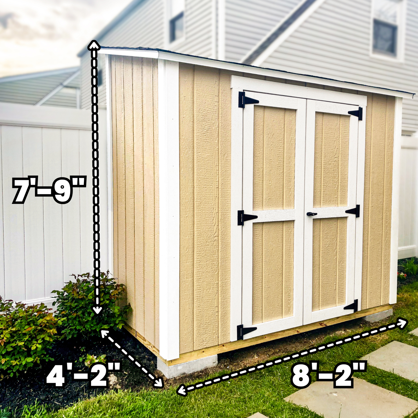 4x8 Lean to - Double Doors | Build Plan