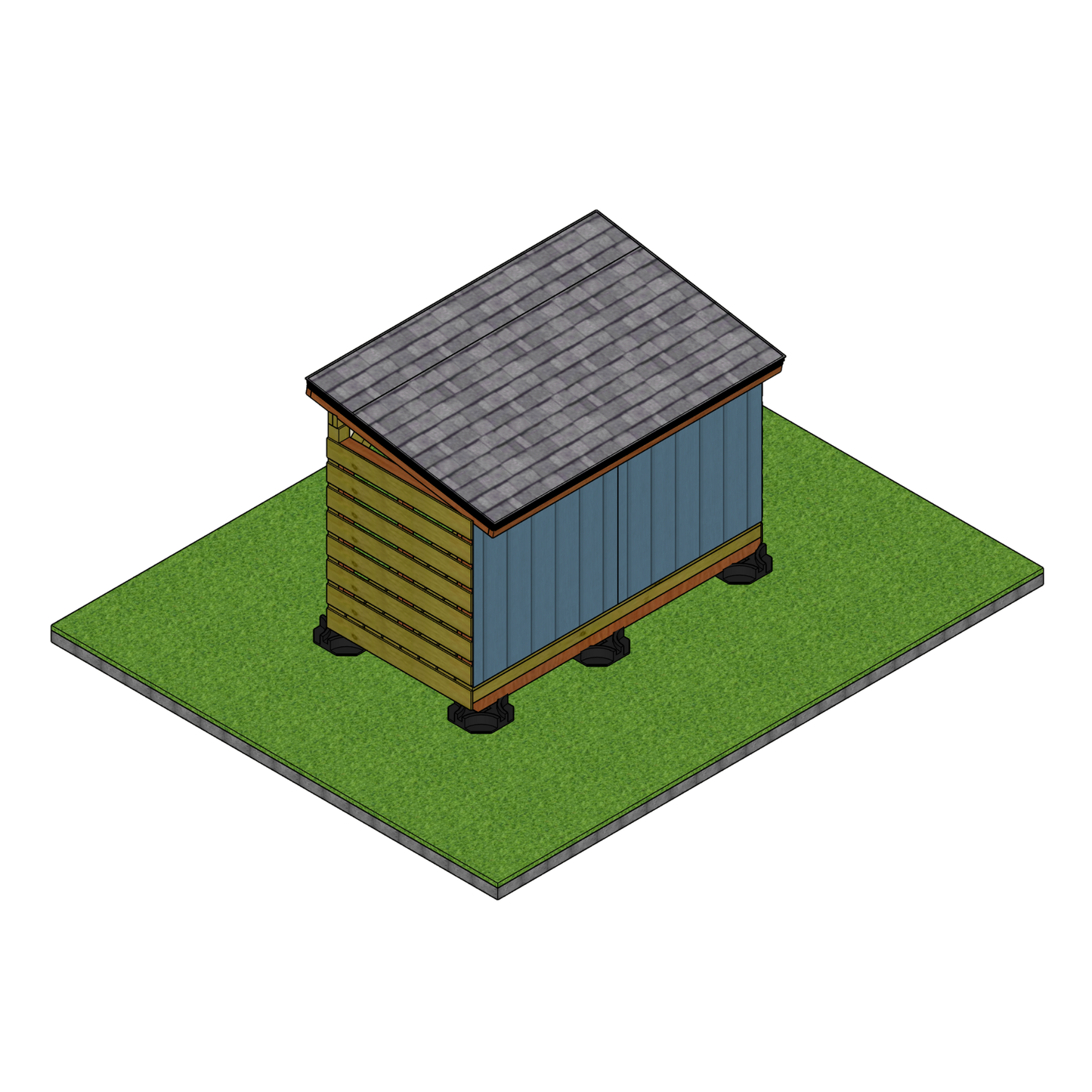 4x8 Firewood Shed SketchUp File