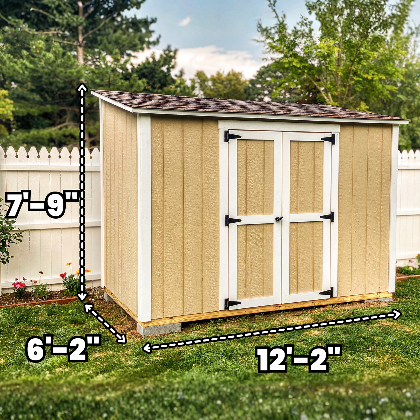 6x10 Lean to - Double Doors | Build Plan