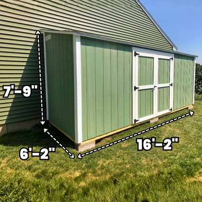 6x16 Lean to - Double Doors | Build Plan