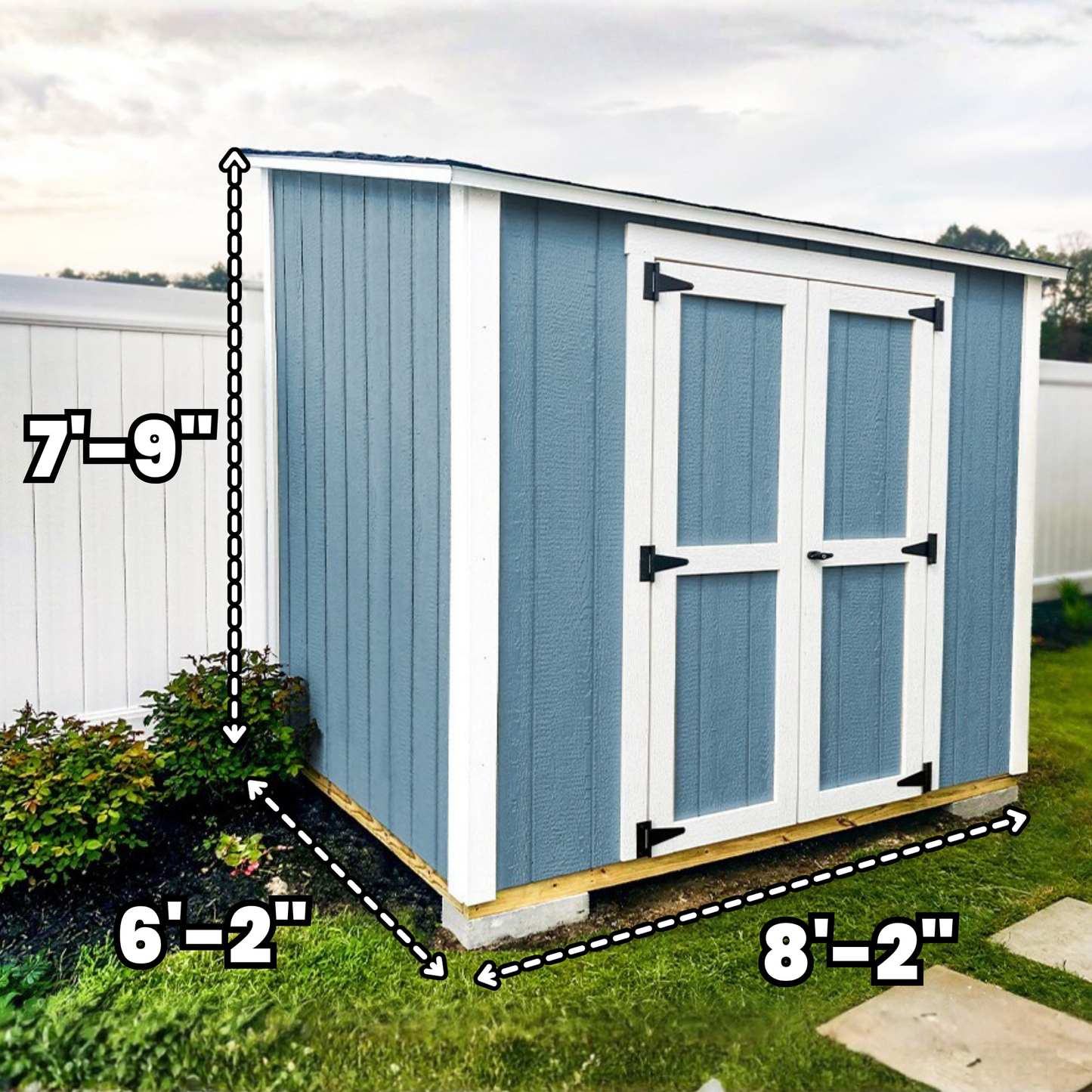 6x8 Lean to - Double Doors | Build Plan