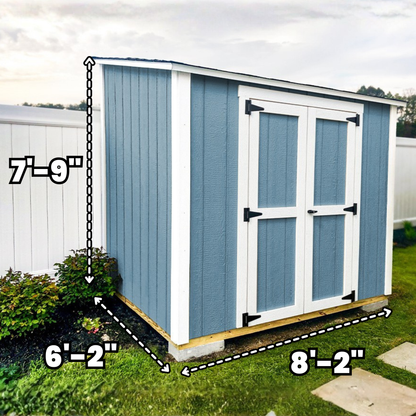 6x8 Lean to - Double Doors | Build Plan