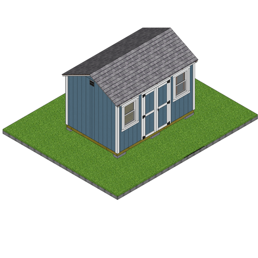 8×12 Classic Shed (Short Walls) SketchUp Files