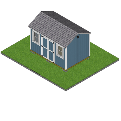 8×12 Classic Shed (Short Walls) SketchUp Files