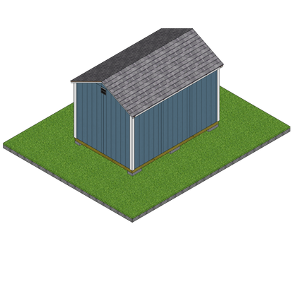 8×12 Classic Shed (Short Walls) SketchUp Files