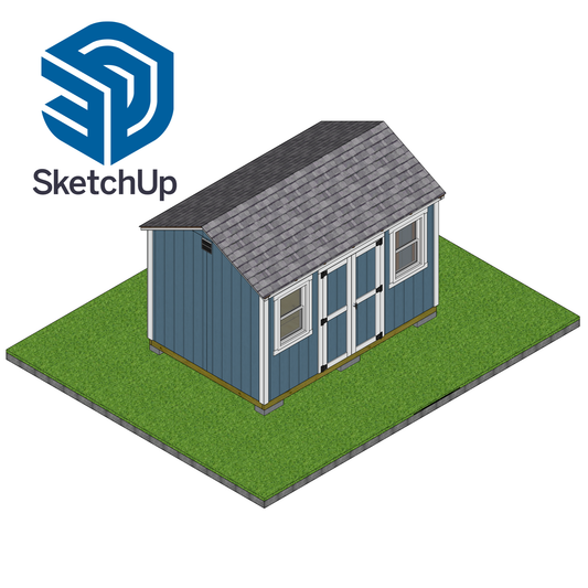 8×12 Classic Shed (Short Walls) SketchUp File