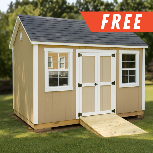 FREE 8x12 Classic Shed (Short Walls) Build Plan