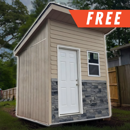 FREE 8x8 Lean-to Shed Build Plans