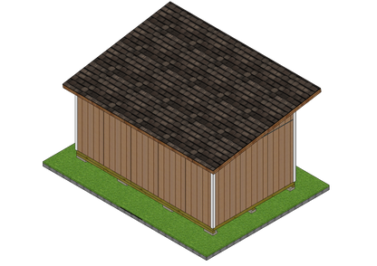 12x20 Lean-to Shed Sketchup File