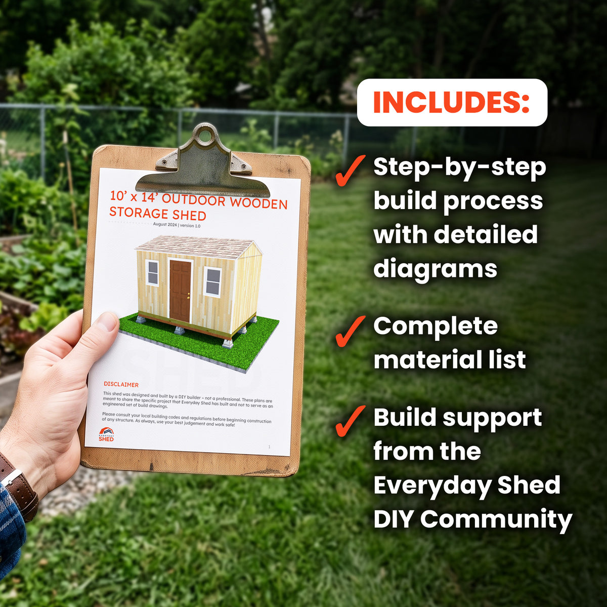 10x14 Gable Shed Build Plan