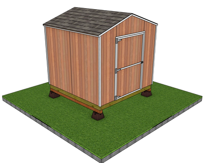 Classic 8x8 Shed Sketchup Files