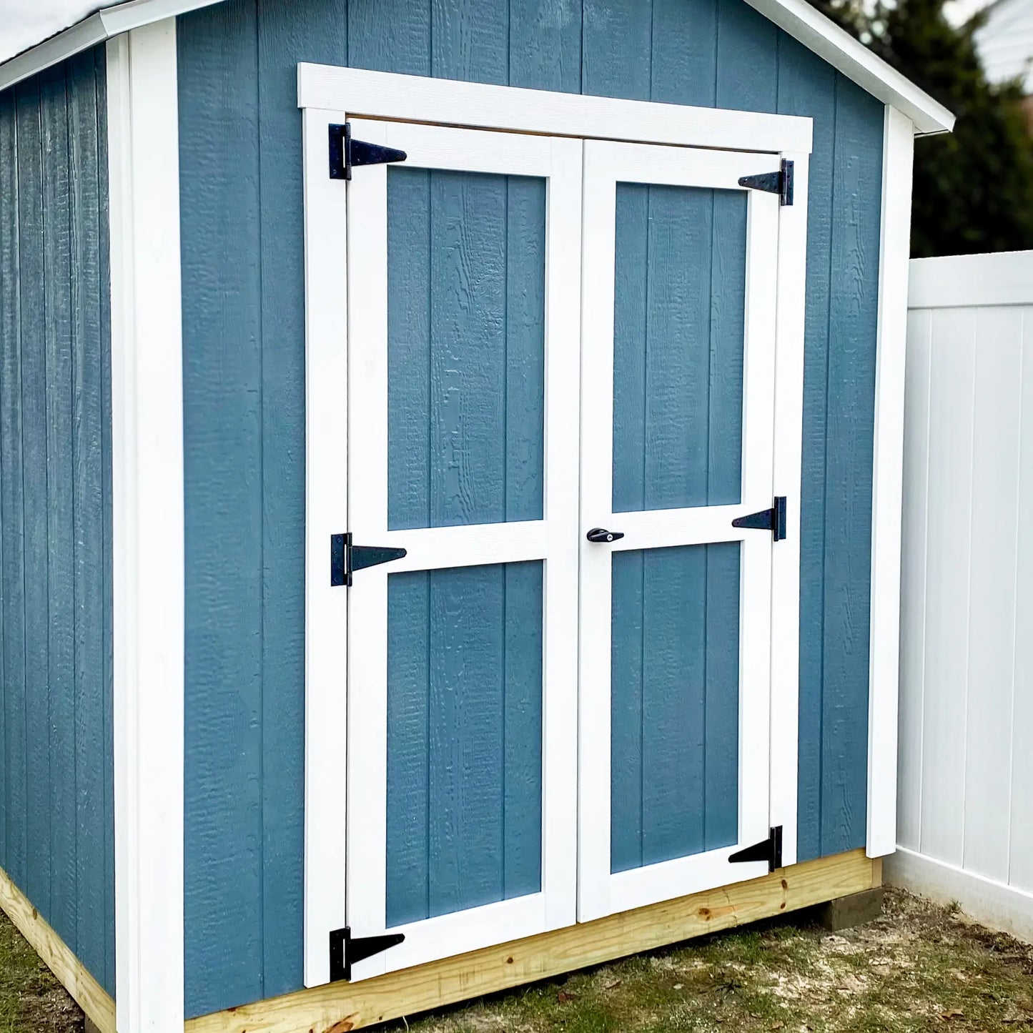 Double Shed Door Kit (48"–72") | T-Hinge (6")