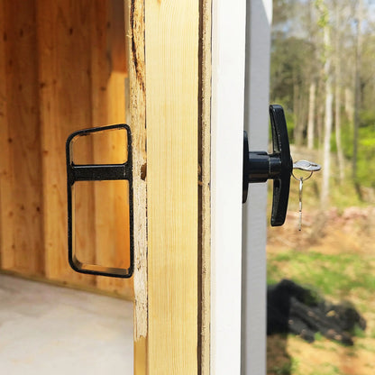 Double Shed Door Kit (48"–72") | T-Hinge (6")