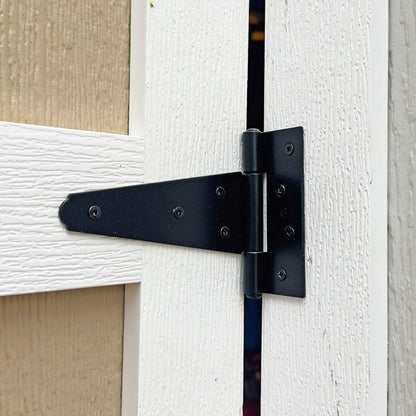 Double Shed Door Kit (48"–72") | T-Hinge (6")