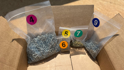 10x12 Gable Complete Screw kit