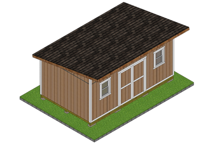 12x20 Lean-to Shed Sketchup File