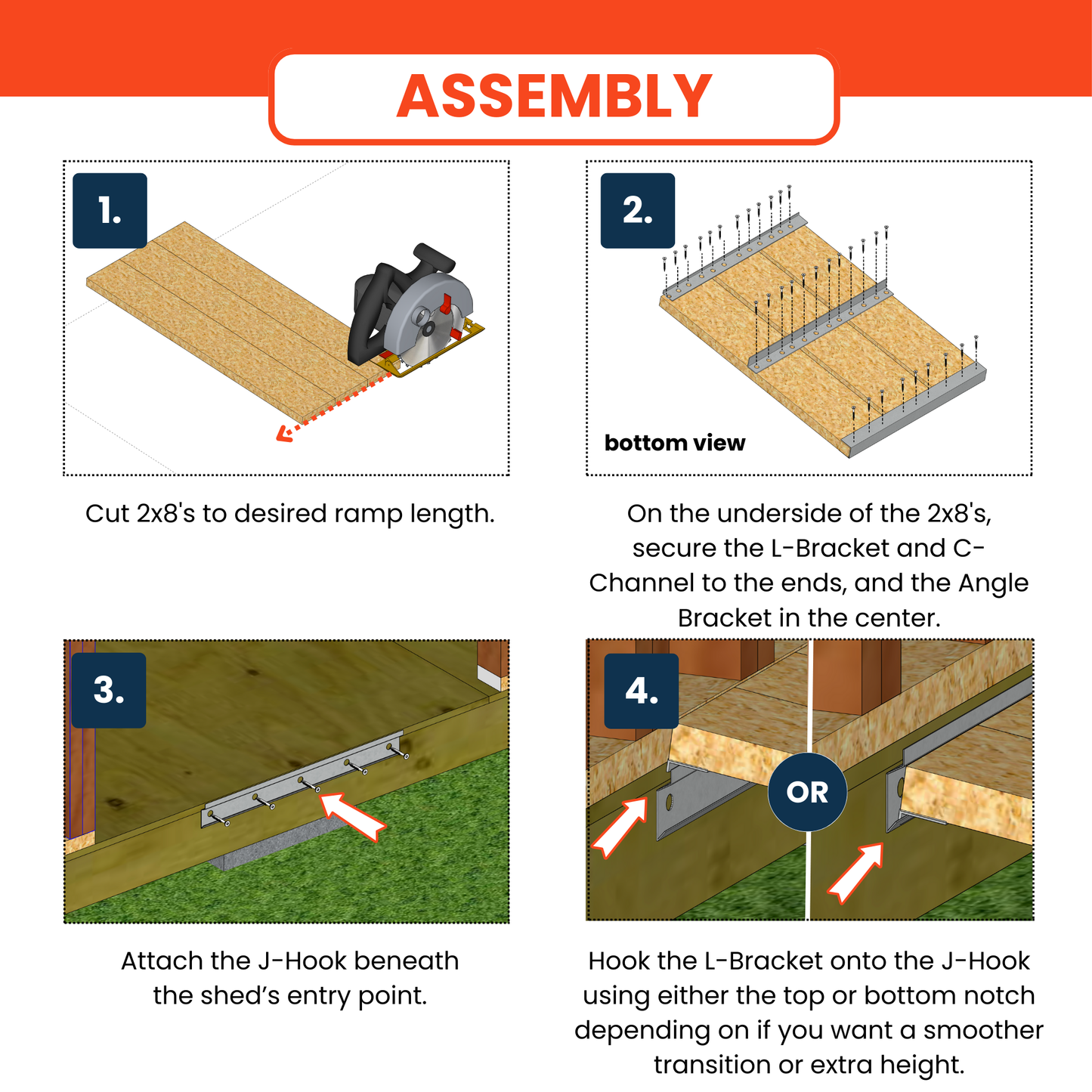Premium Double Ramp Kit (48″–72″ Doors)