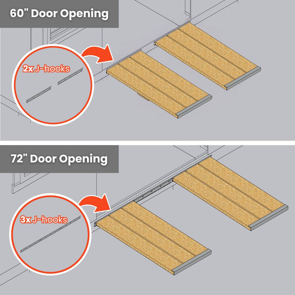 Premium Double Ramp Kit (48″–72″ Doors) – Everyday Shed