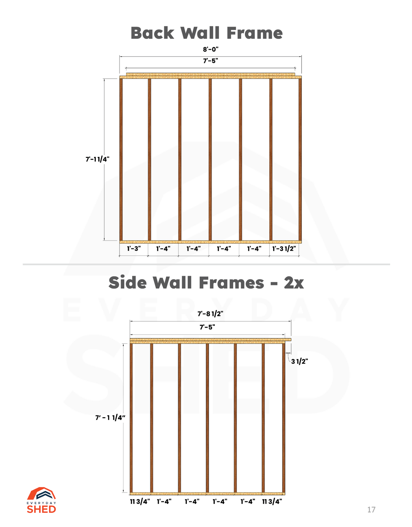8x8 Lean-to Shed Build Plans