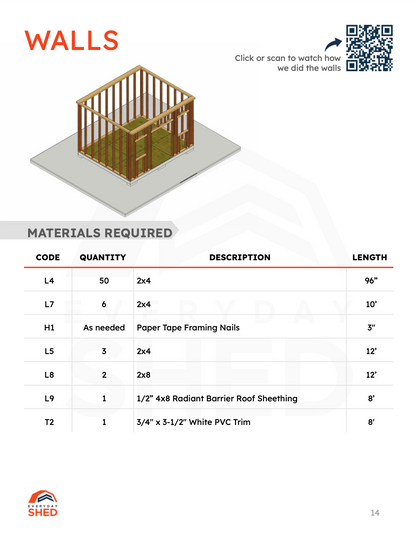 Classic 10x12 Shed Build Plans