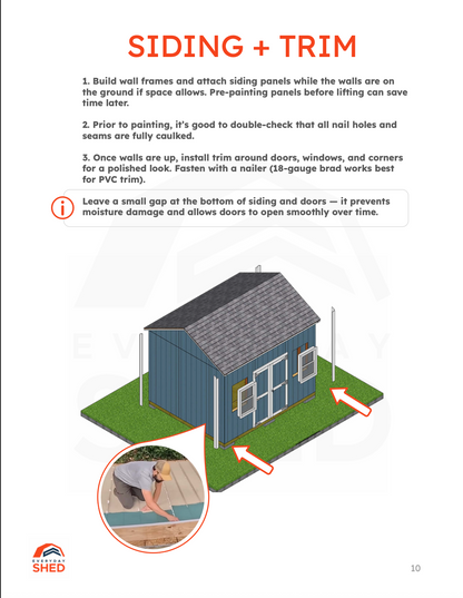 FREE 10x12 Classic Shed Build Plans
