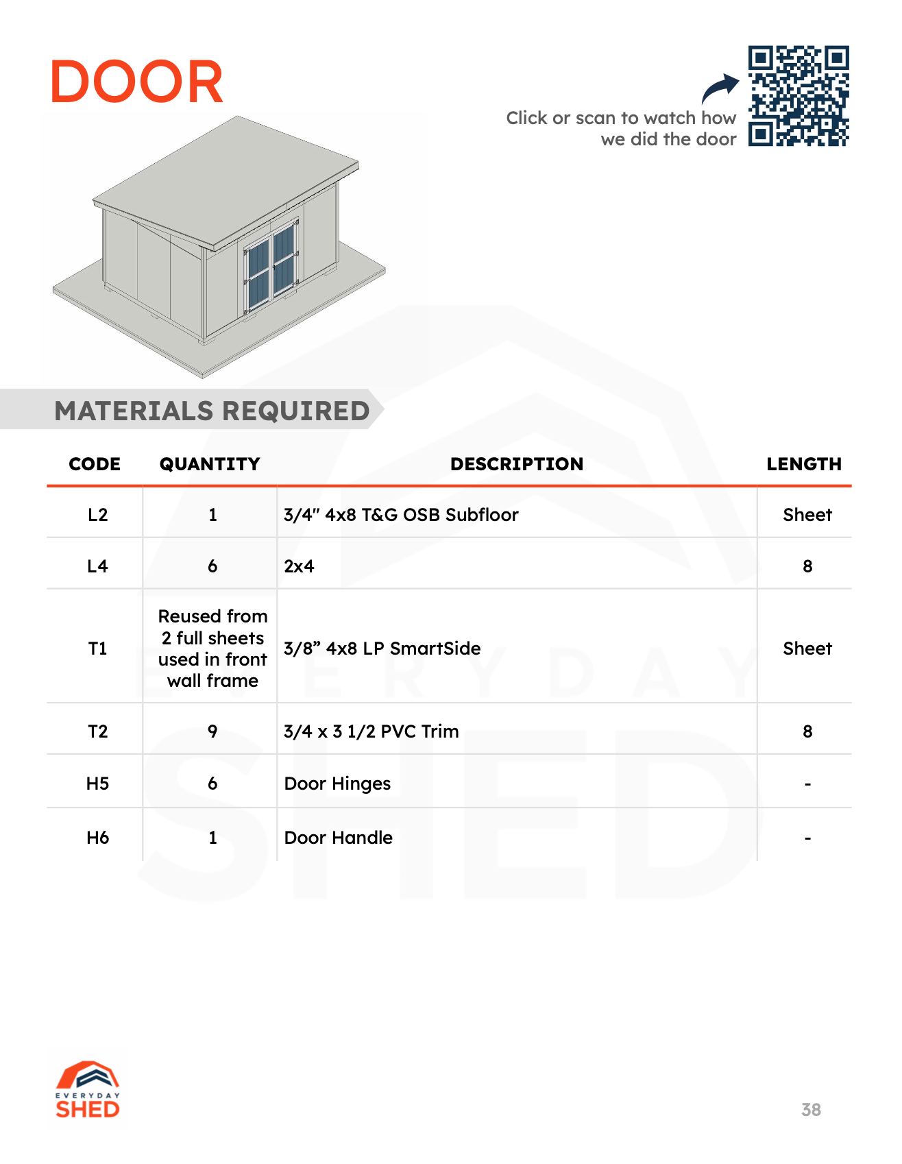 12x16 Lean-to Shed Build Plans