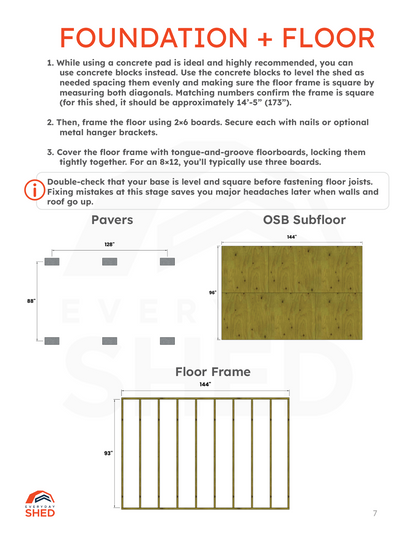 FREE 8x12 Classic Shed (Short Walls) Build Plan