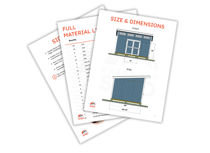 FREE 12x16 Lean-To Shed Build Plans