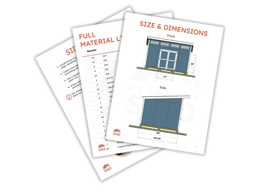 FREE 12x16 Lean-To Shed Build Plans