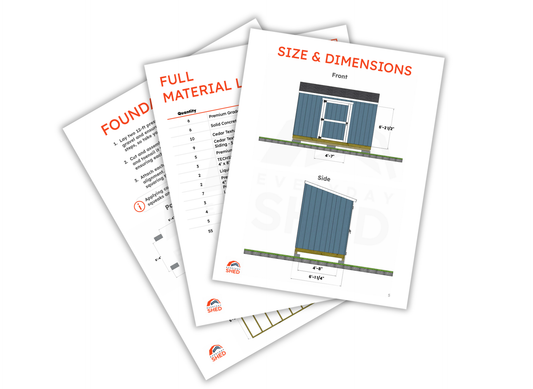 FREE 6x12 Lean-to Shed Build Plans