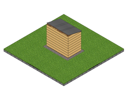 4x6 Lean-to Shed Sketchup File