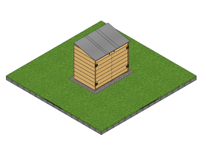 4x6 Lean-to Shed Sketchup File